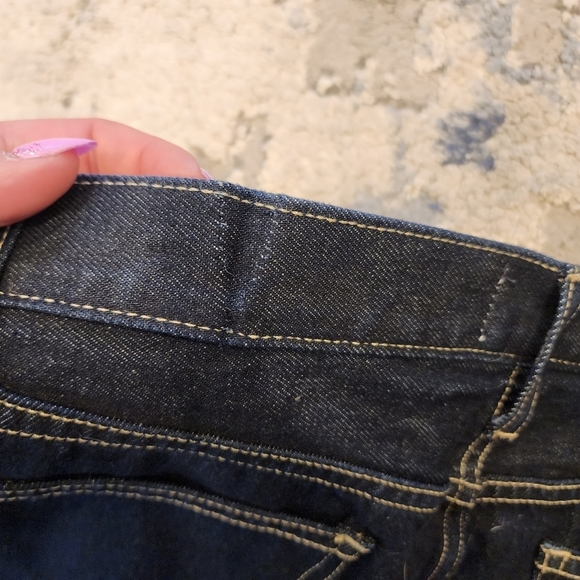 Current Elliot darkwash straightleg jeans.  Women's size 27. Button fly. - Picture 14 of 15